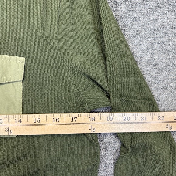 Polo Ralph Lauren Hoodie Mens Small Green Pony Sweatshirt Front Pocket Preppy - Picture 8 of 10